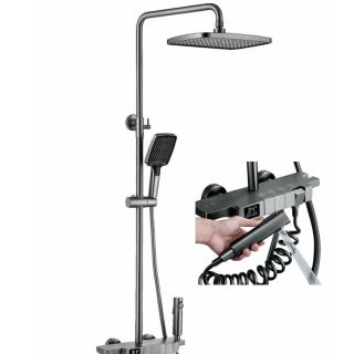 Sen cây tắm mạ PVD màu ghi xám